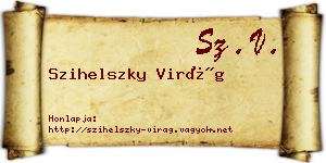 Szihelszky Virág névjegykártya