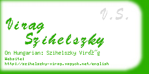 virag szihelszky business card